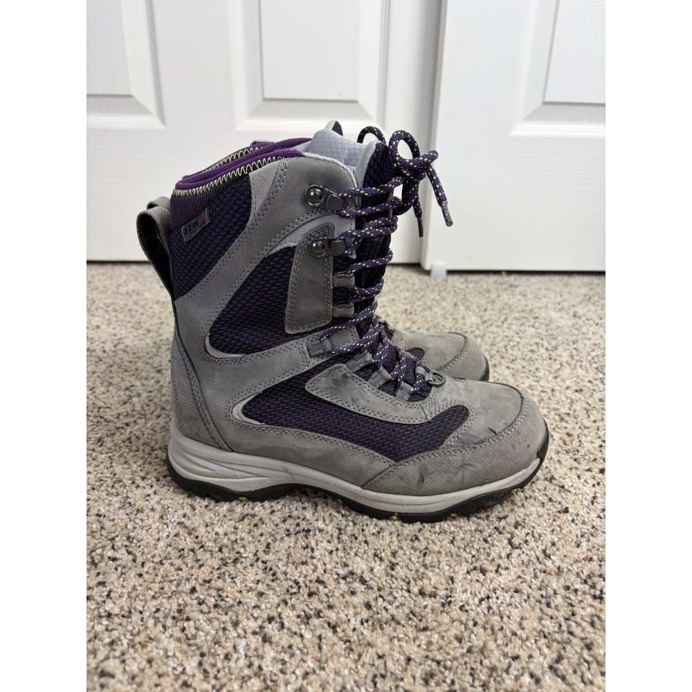 LL Bean Boots Womens 7.5 Hiking Insulated Waterproof Insulated Grey Shoe Outdoor